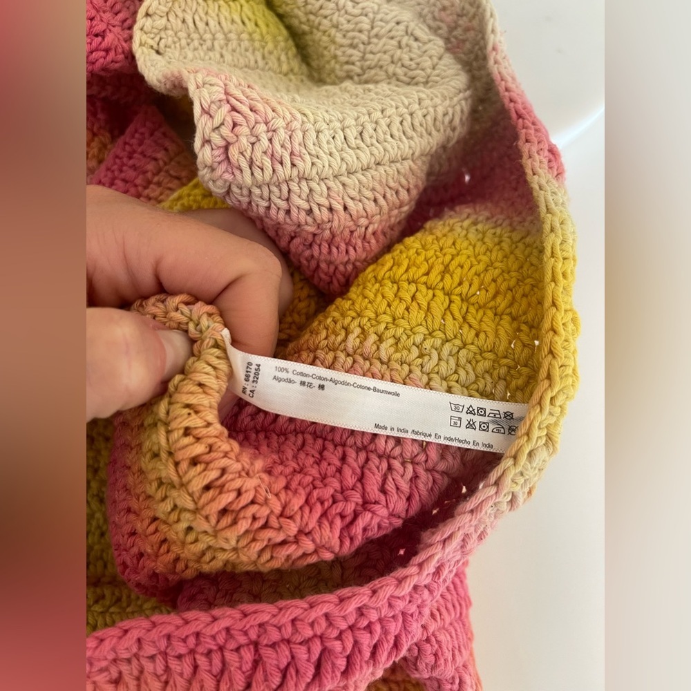 NWT 100% cotton knit crochet bag - Picture 6 of 7